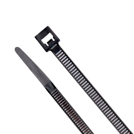 L.H. Dottie 8'' UV Black Standard Duty Cable Tie, 100PK